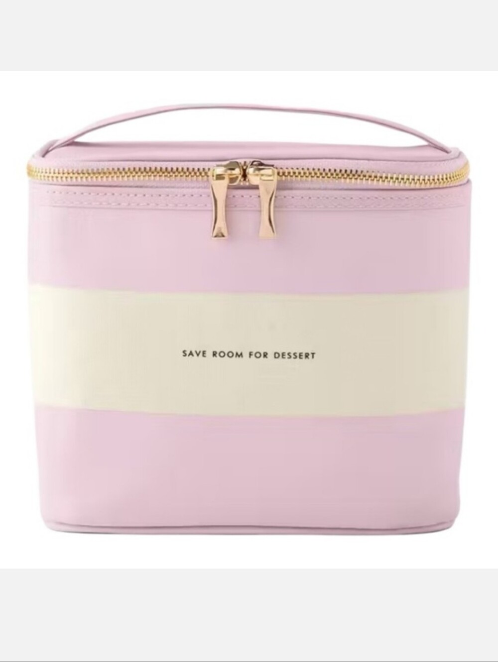 Kate Spade New York Insulated Lunch Tote Lunch Cooler Blush Rugby Stripe